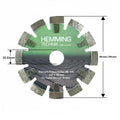 Hemming HE120 Diamantfrässcheibe 125 × 16 mm, Maßzeichnung mit 22,23 mm Bohrung