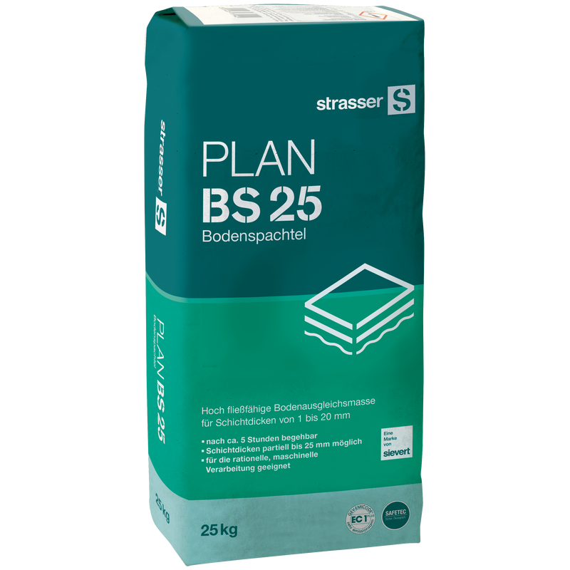 Strasser PLAN BS 25 Bodenspachtel – 25 kg Sack