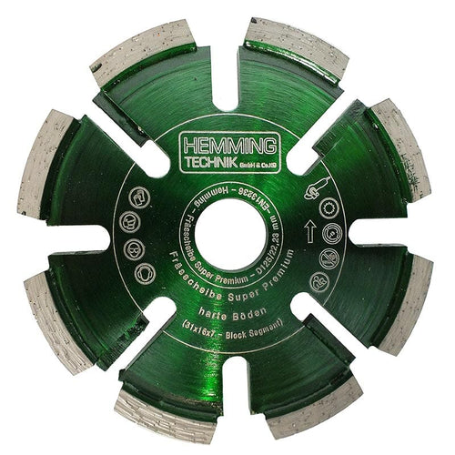 HE120 Super Premium 125 × 17 mm für extra harte Estriche, Frontansicht freigestellt
