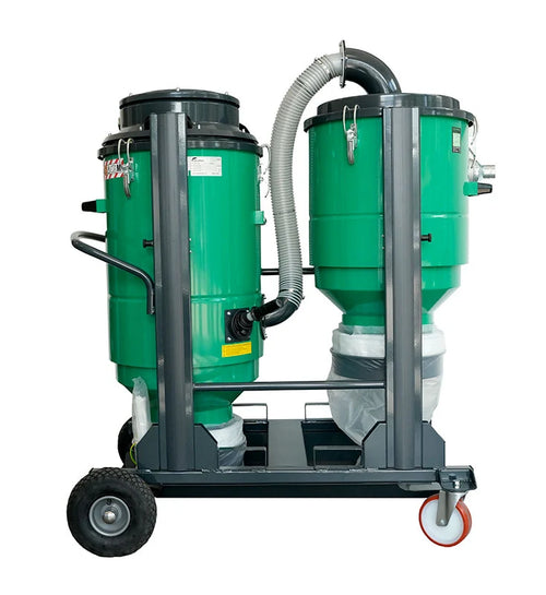 Hemming HE 3450-ZV Industriesauger 3.450 W, Staubklasse M, mit Zyklon-Vorabscheider auf Fahrgestell